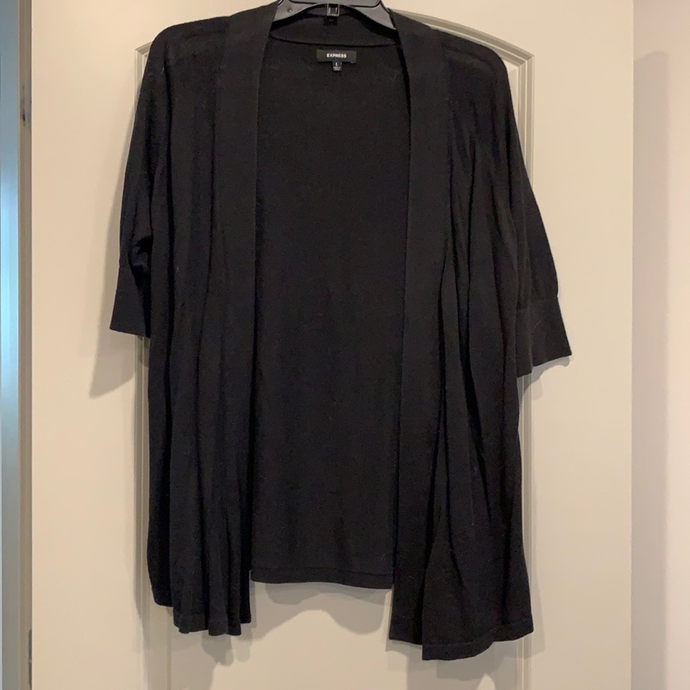 Black cardigan